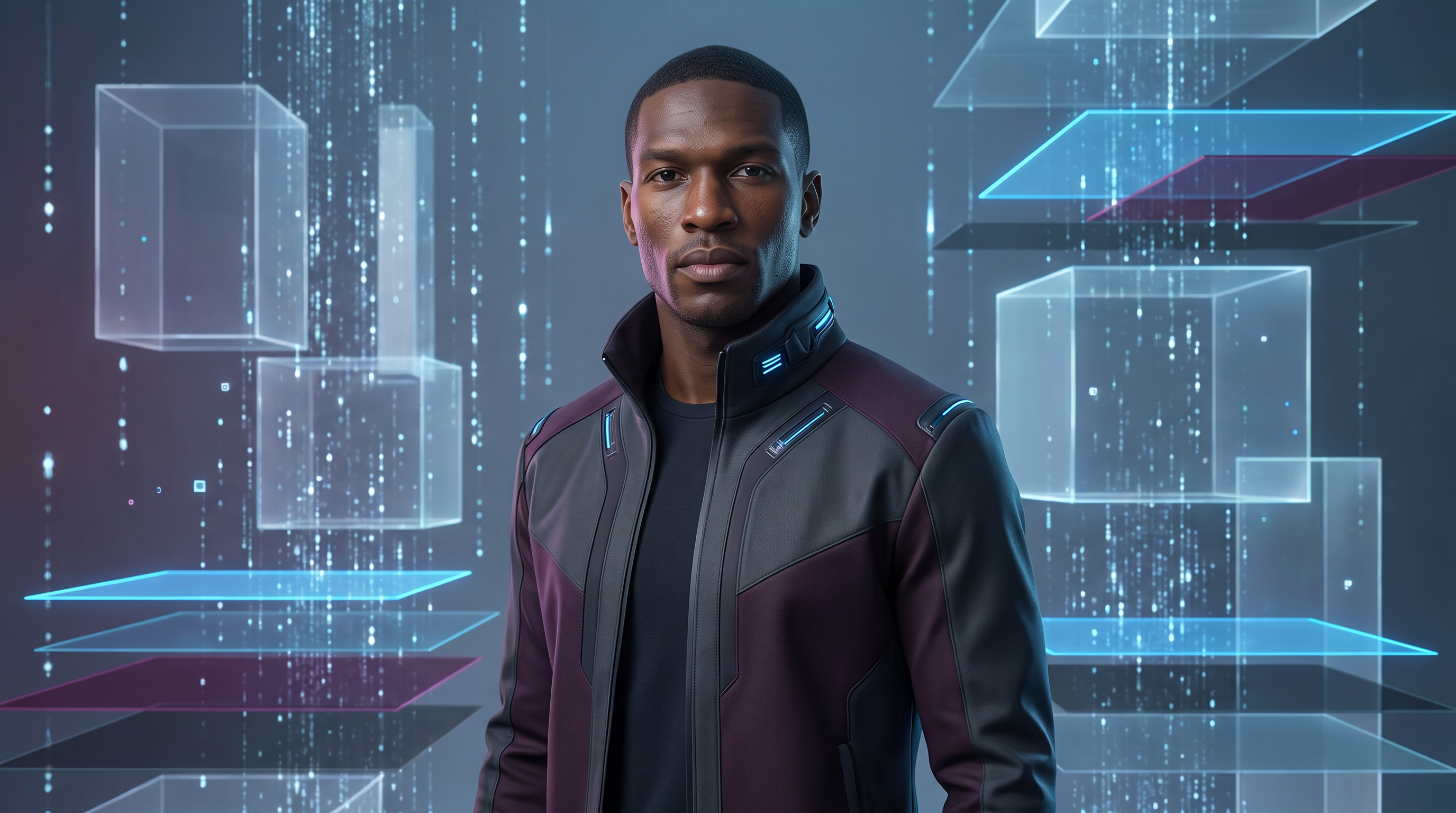 Digital human among holographic data cubes — metaverse-ready virtual identity