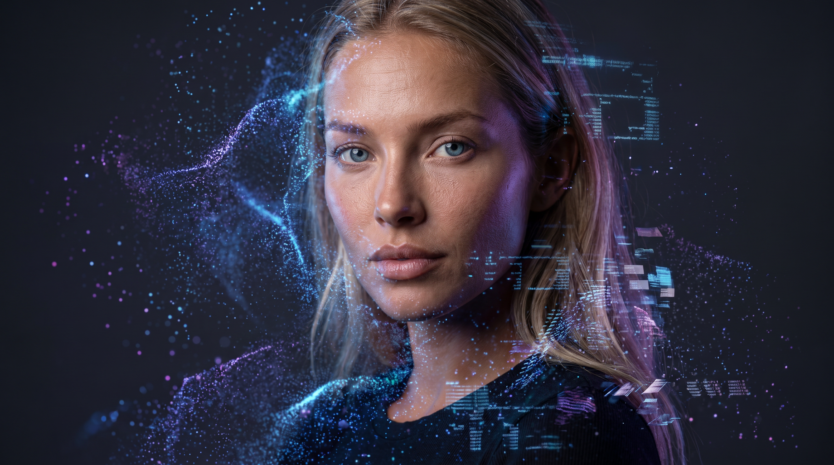Digital human forming from data particles — virtual identity for immersive platforms